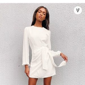 Lulus white skater dress